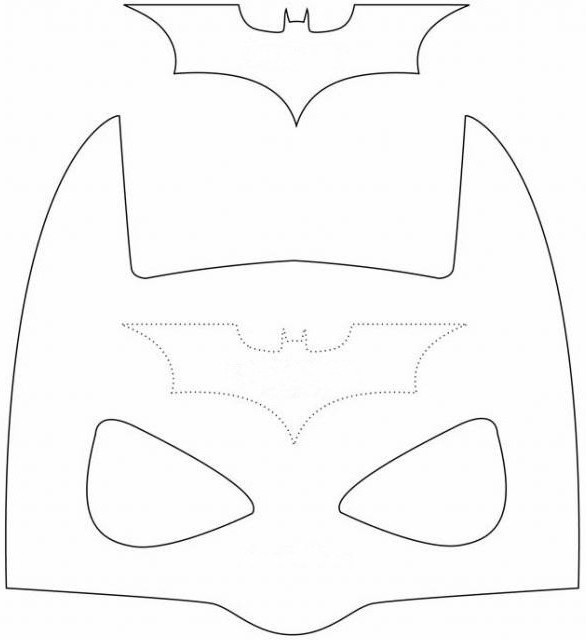Как сделать маску Бэтмена из бумаги своими руками