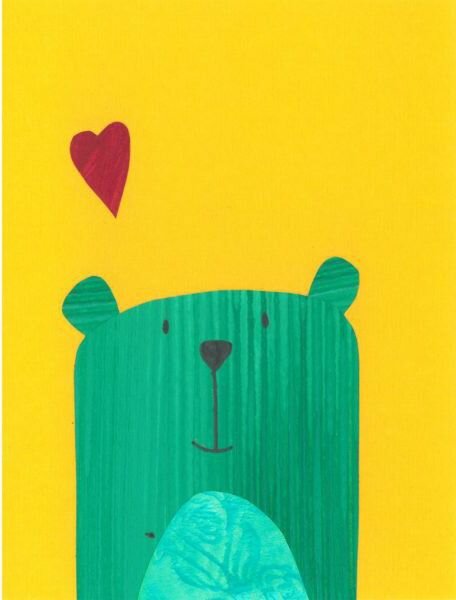 аппликация мишка и его друзья 