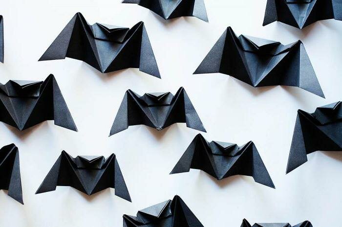 летучая мышь из бумаги оригами