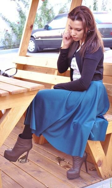 как сшить юбку полусолнце на резинке