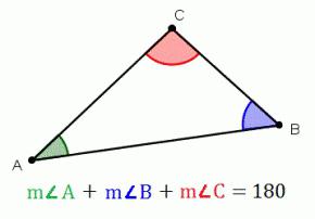сумма углов треугольника