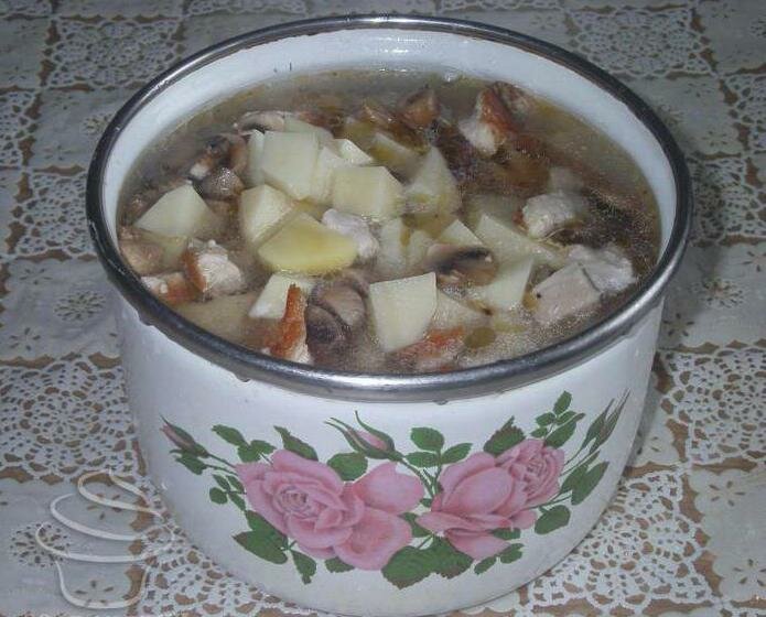 Тушеная картошка с курицей и грибами. Несколько рецептов этого блюда