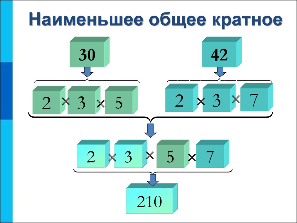 7 наименьшее общее кратное