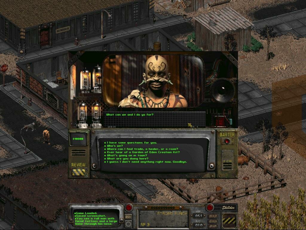 Fallout 2, Дыра: поиски Фреда, получение квеста, прохождение, графика, сюжет игры и персонажи